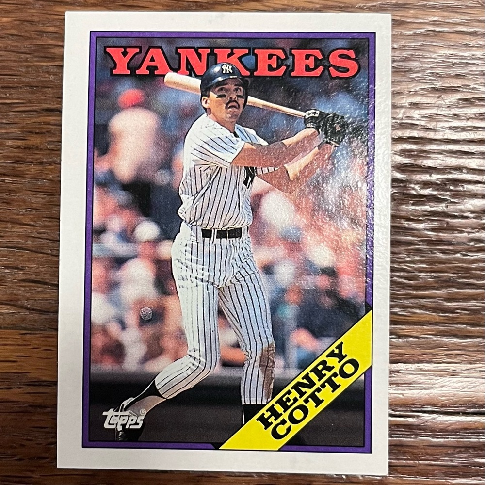 Henry Cotto 1988 Topps #766 New York Yankees Baseball *101